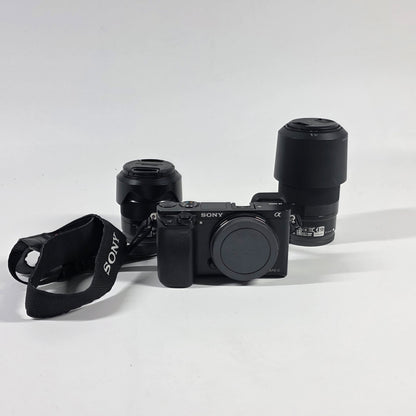 Sony Alpha A6000 24.3MP Digital Camera 4355 Shutter Count SEL1855 / SEL55210