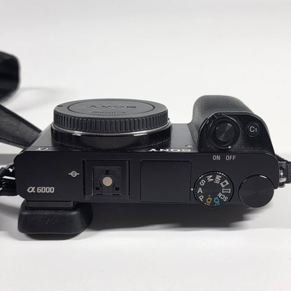 Sony Alpha A6000 24.3MP Digital Camera 4355 Shutter Count SEL1855 / SEL55210