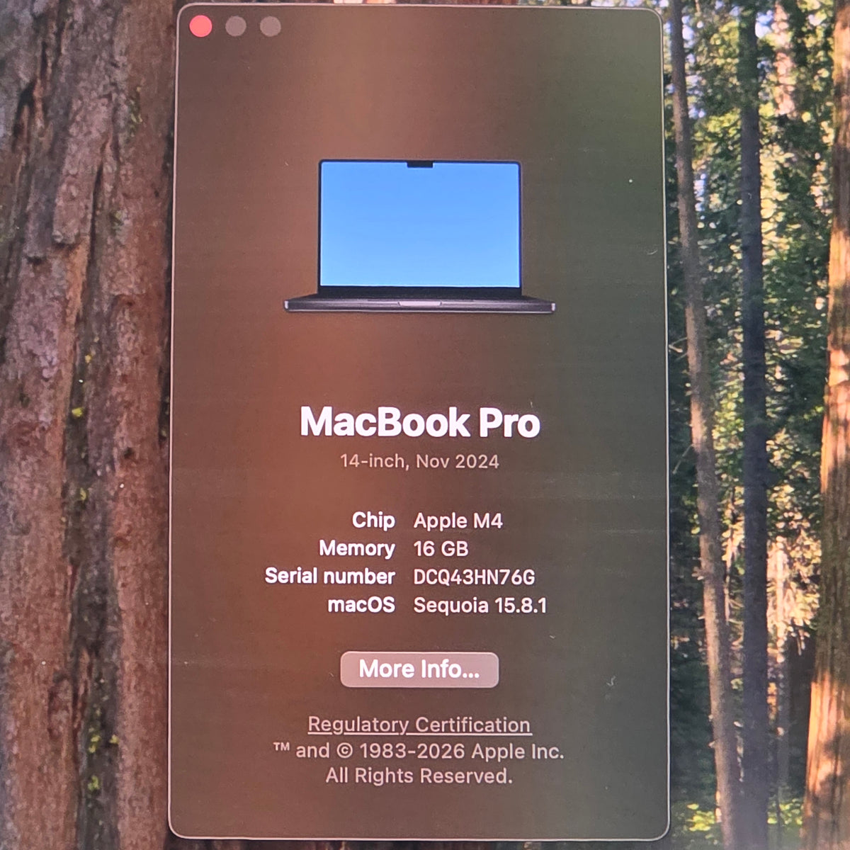 2024 Apple MacBook Pro 14" M4 10C GPU 4.5GHz 16GB RAM 512GB SSD A3112