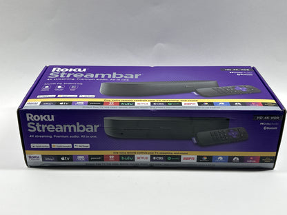 Roku Streambar Streaming Media Device Black 9102R