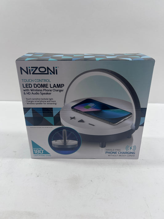 New Nizoni Touch Control LED Dome Lamp Wireless Charger/Speaker