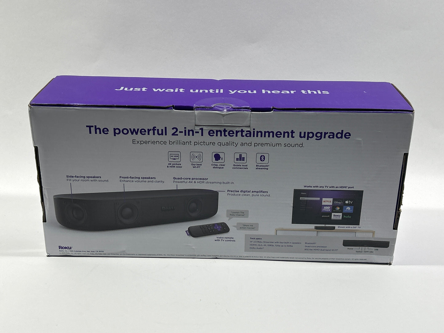 Roku Streambar Streaming Media Device Black 9102R