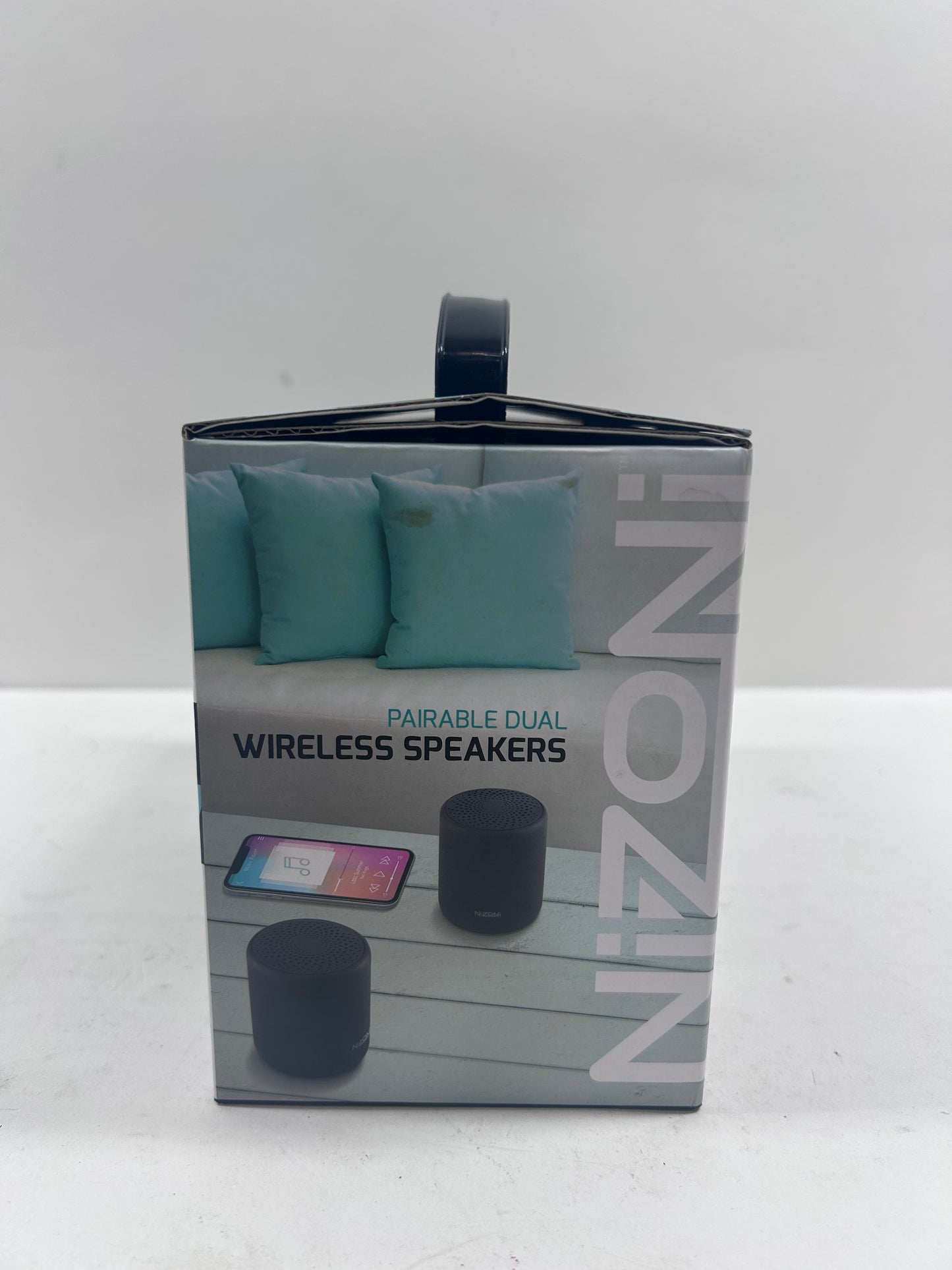 New Nizoni Pairable Dual Wireless Speakers Bluetooth Speaker Black