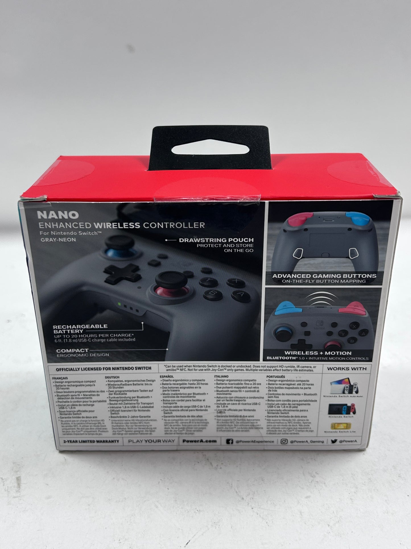 New Nintendo Nano Wireless Controller NWLC001 Gray