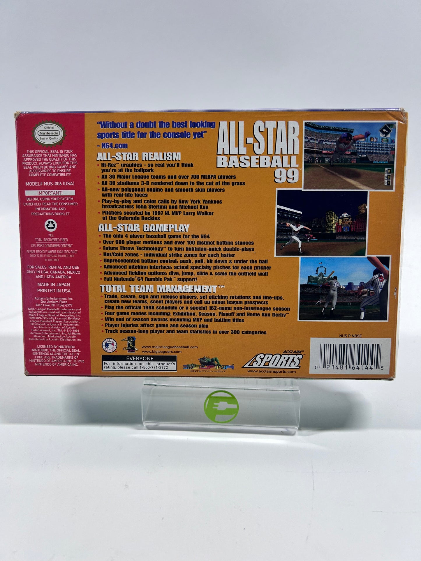 All-Star Baseball 99  (Nintendo 64 N64,  1998)