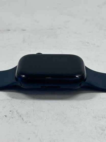 GPS Only Apple Watch Series 7 45MM Graphite Aluminum Black Sports Band A2474