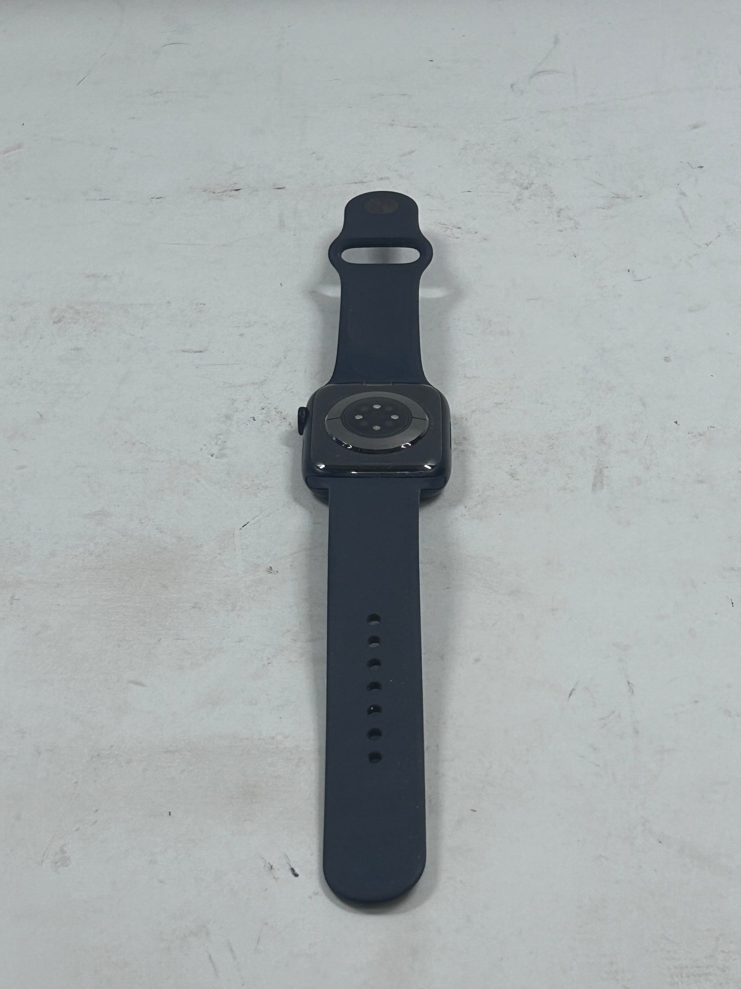 GPS Only Apple Watch Series 7 45MM Graphite Aluminum Black Sports Band A2474