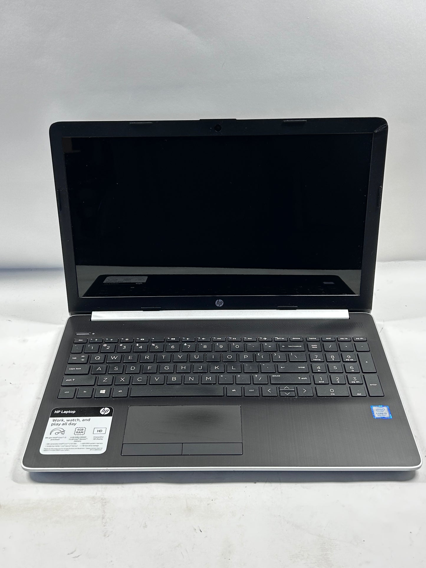 HP Laptop 15 DA0032WM 15" Core i3-8130U 2.20Ghz 4GB RAM 1TB HDD