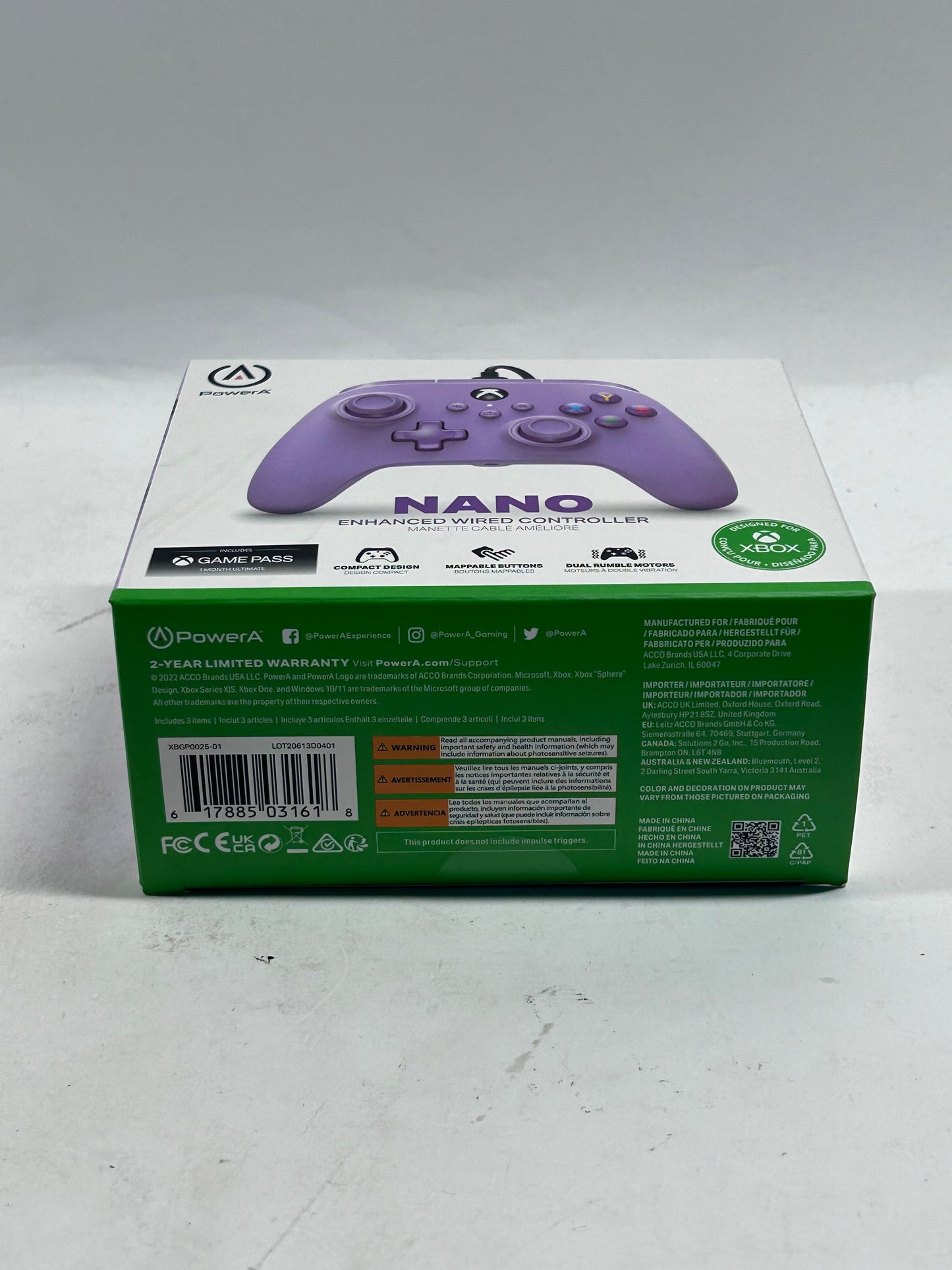 New PowerA NANO Enhanced Wired Controller XBGP0025-01