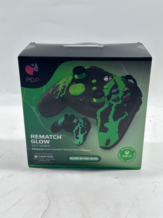 New PDP Rematch GLOW Advanced Wired Controller for XBOX 049-023-JGR