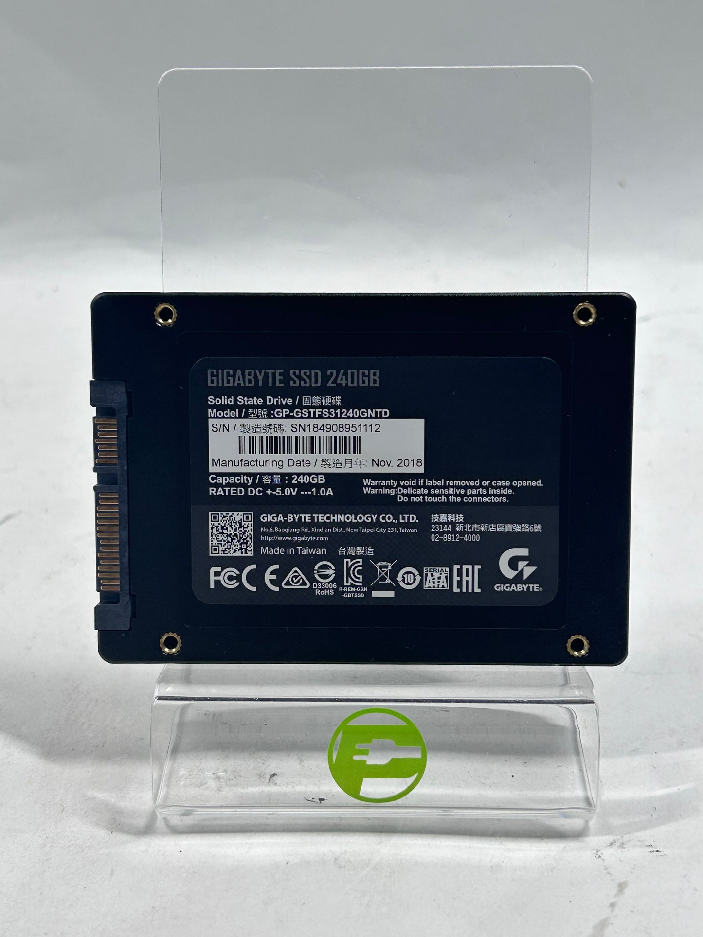 Gigabyte 2.5" SSD  240GB SATA III 6Gb/s SSD GP-GSTFS31240GNTD