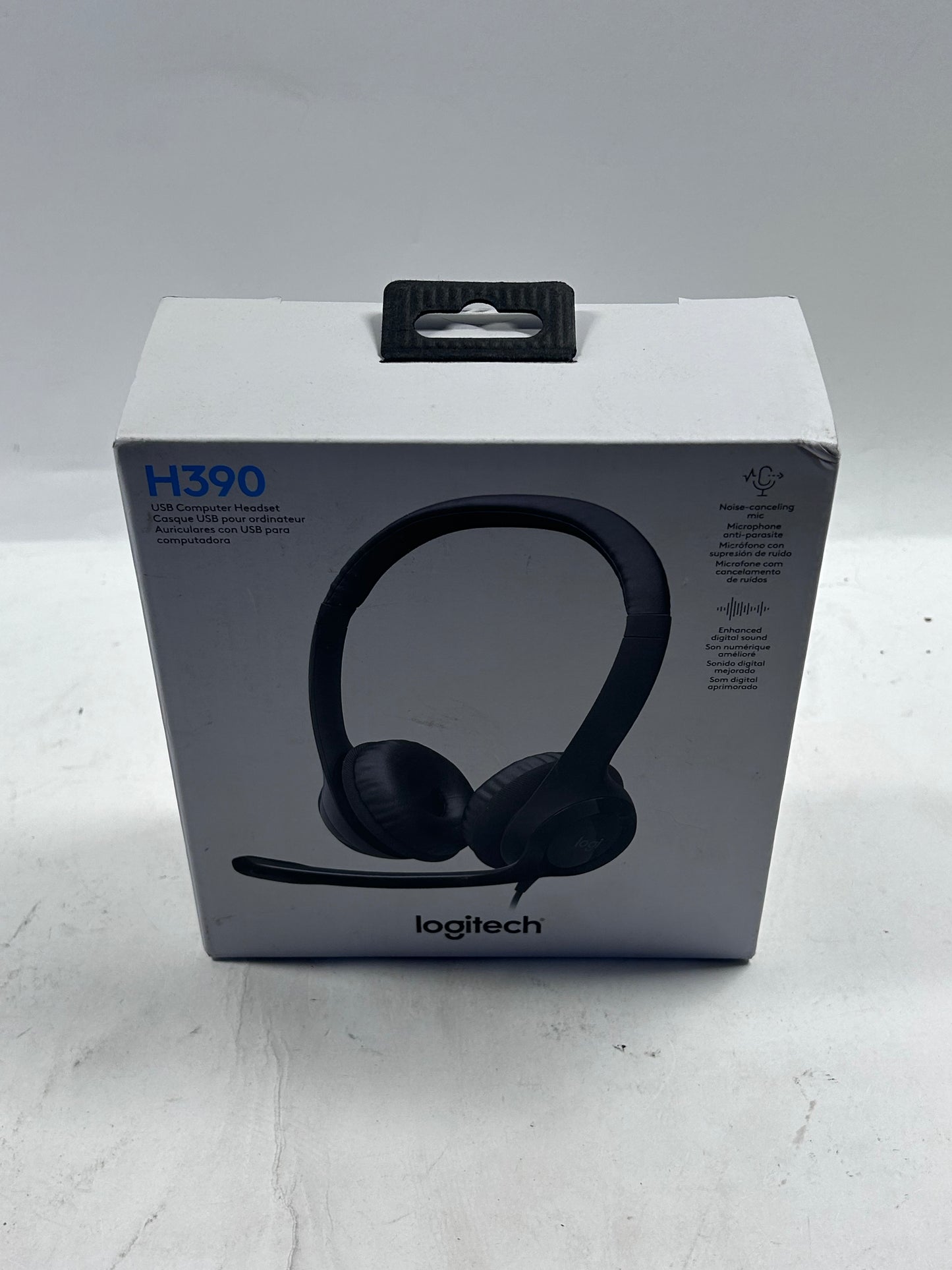 New Logitech H390 USB Computer Headset Black 981-000014