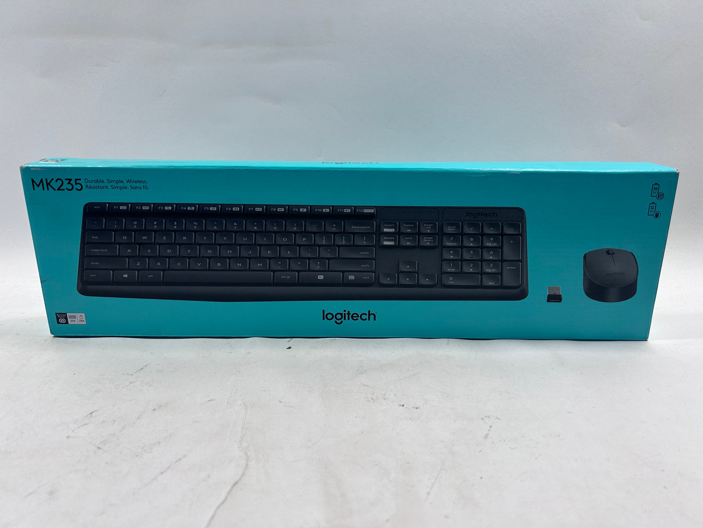 New Logitech MK235 Durable Wireless Keyboard and Mouse Set 920-007897