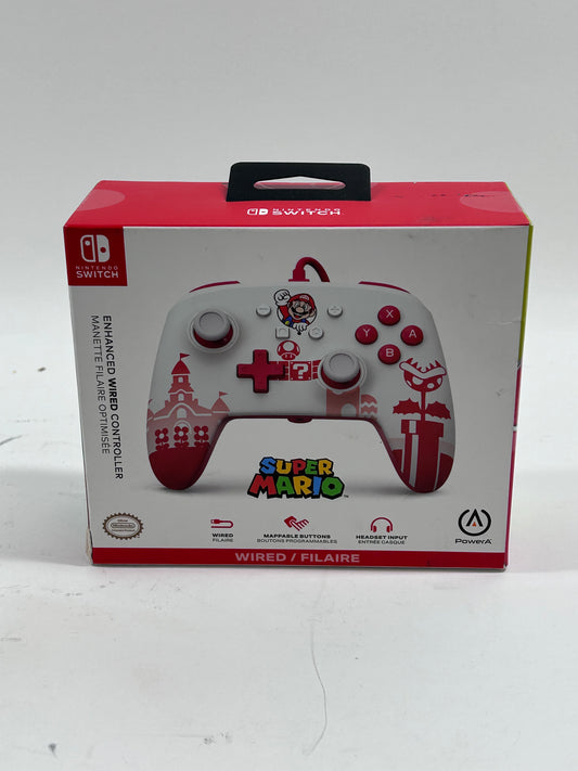 New PowerA Super Mario Wired Controller for Switch NSGPEWDB