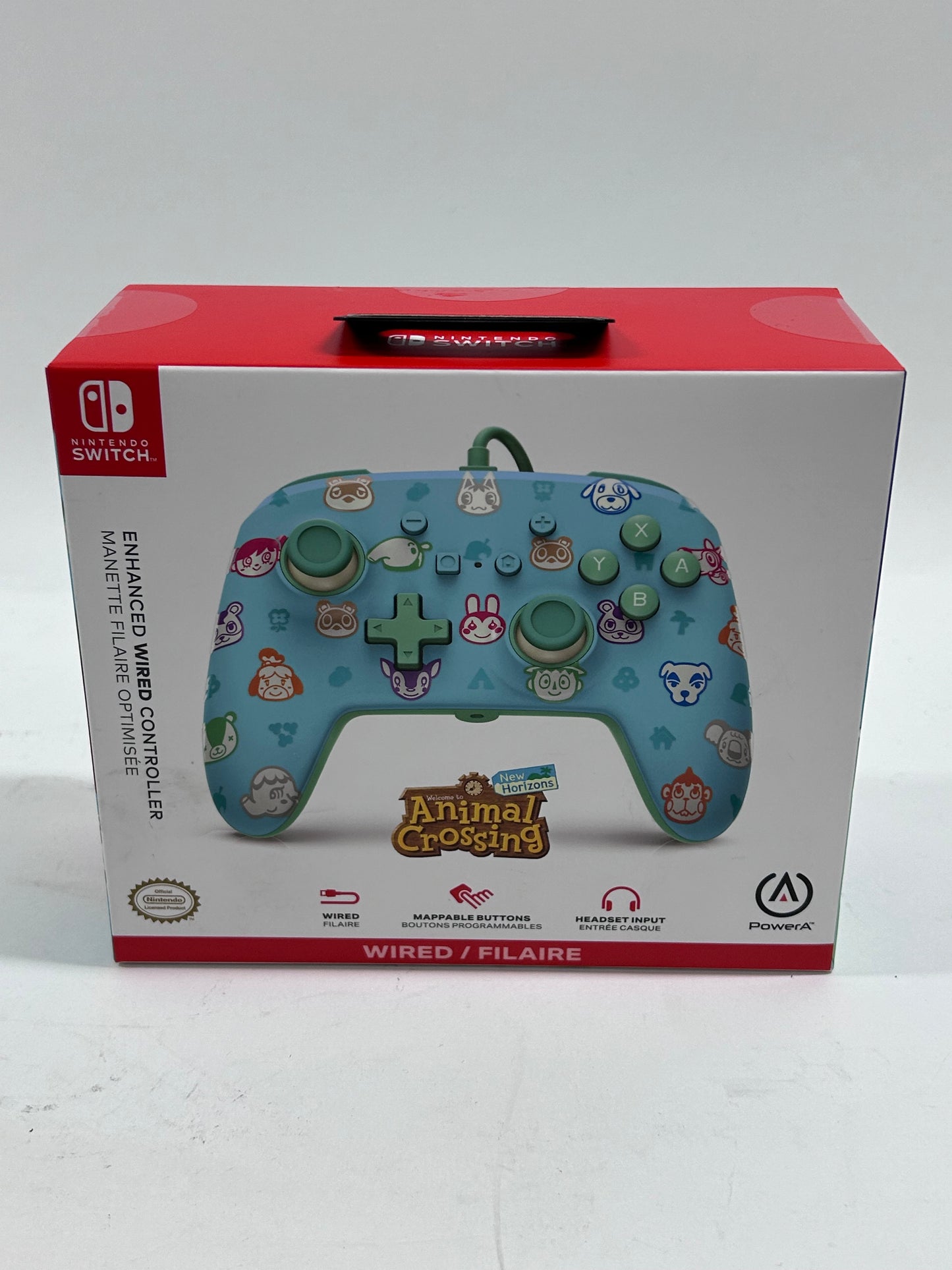 New PowerA Animal Crossing Enhanced Wired Controller for Switch NSGPEWDB