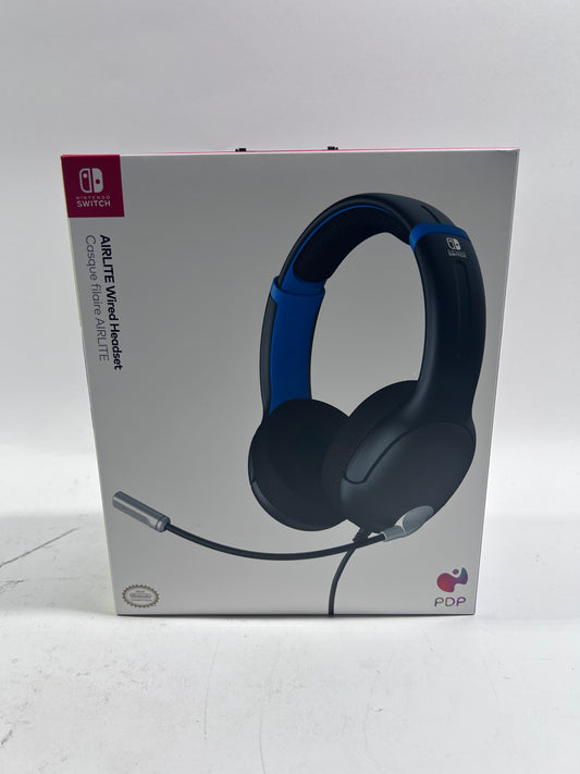 New PDP AIRLITE Wired headset Black/Blue 500-162-MNBK