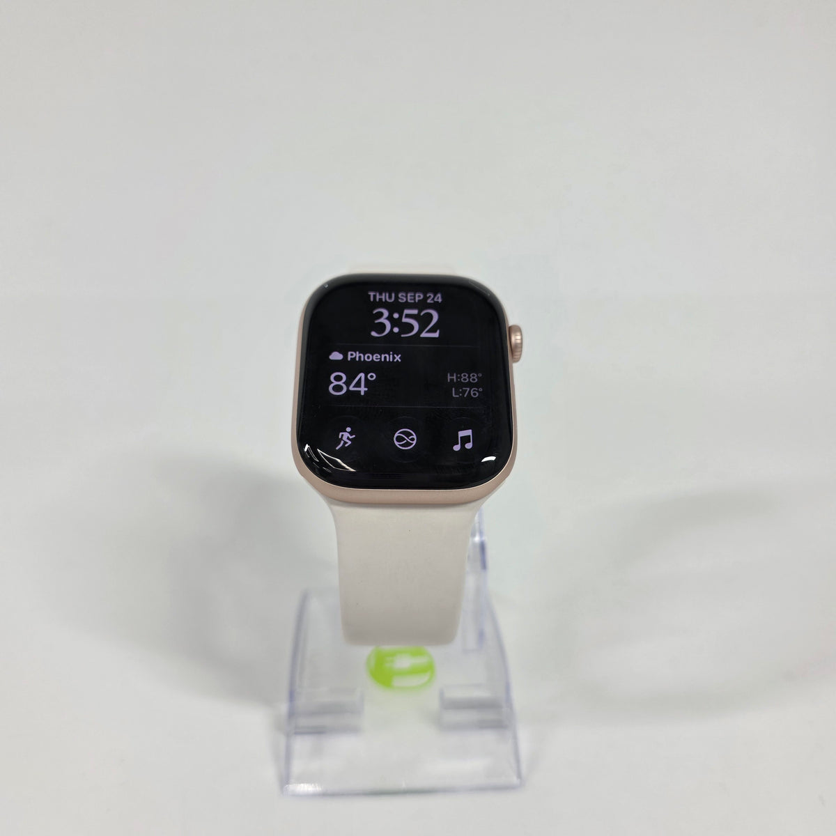 GPS Only Apple Watch Series 11 46MM Rose Gold Aluminum Pink Sport Band