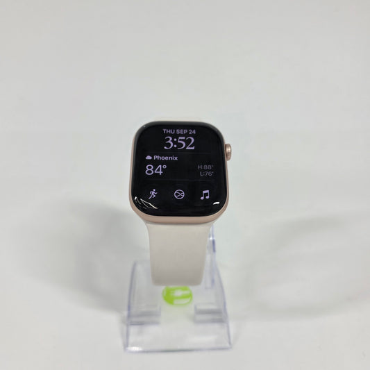 GPS Only Apple Watch Series 11 46MM Rose Gold Aluminum Pink Sport Band