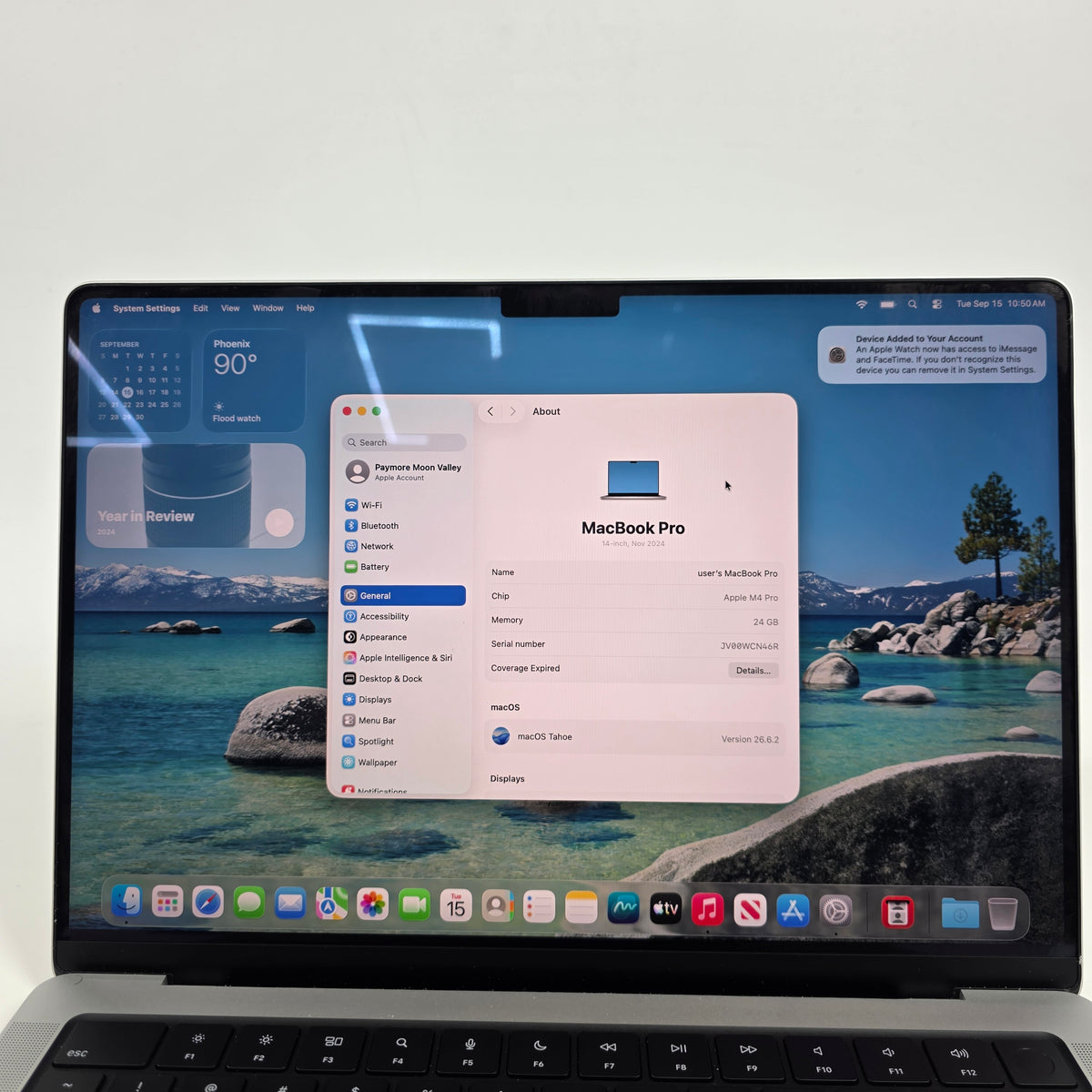 2024 Apple MacBook Pro 14" M4 Pro 16C GPU 4.5GHz 24GB RAM 512GB SSD