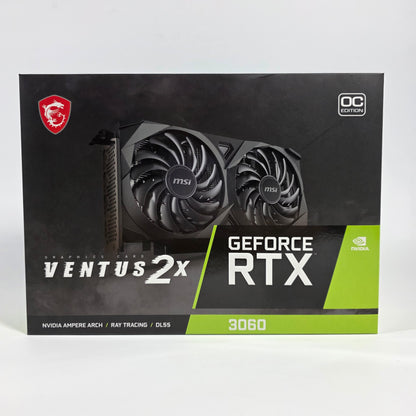 MSI GeForce RTX 3060 Ventus 2X OC 12GB GDDR6 Graphics Card 912-V397-039