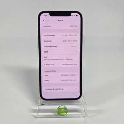 Factory Unlocked Apple iPhone 12 64GB Black MGF43LL/A