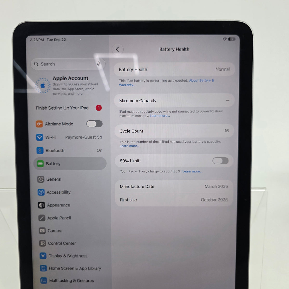 WiFi Only Apple iPad Air 11" M3 128GB Space Gray