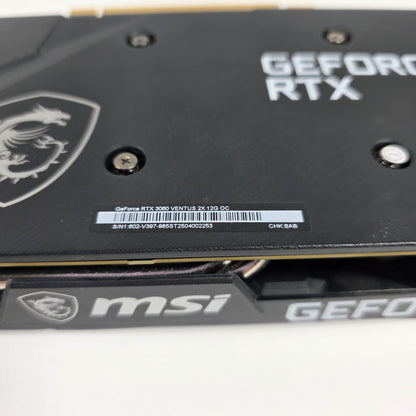 MSI GeForce RTX 3060 Ventus 2X OC 12GB GDDR6 Graphics Card 912-V397-039
