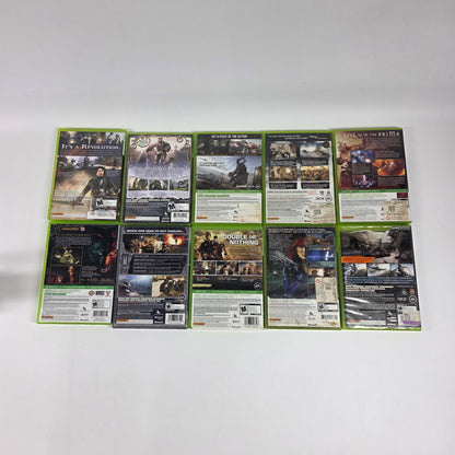 Lot of 10 Action/FPS/Fantasy Xbox 360 Games