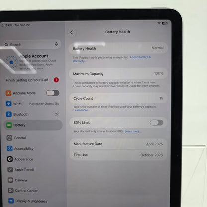 WiFi Only Apple iPad Air 11" M3 128GB Space Gray MC9W4LL/A