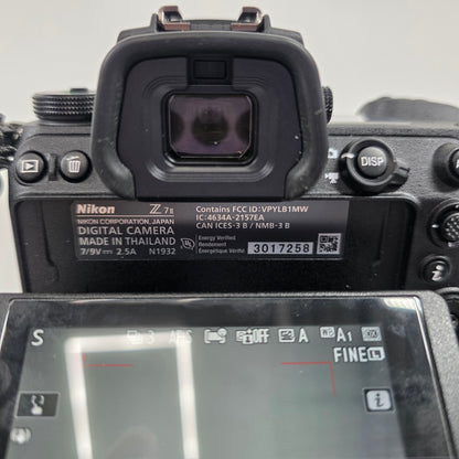 Nikon Z 7II 45.7MP Mirrorless Camera 1479 Shutter Count