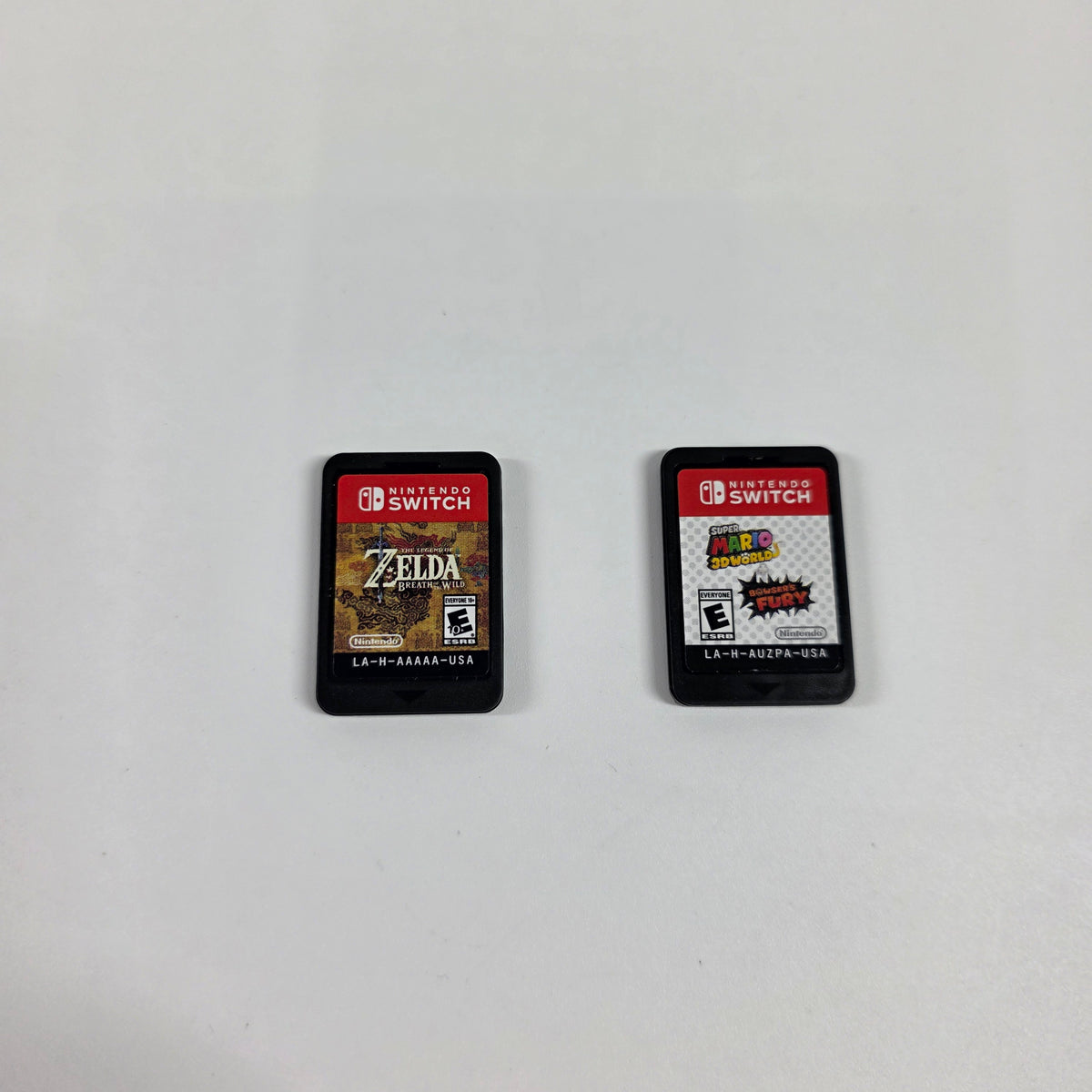 Lot of 2 Nintendo Switch Games Mario 3D World Zelda Breath of the Wild