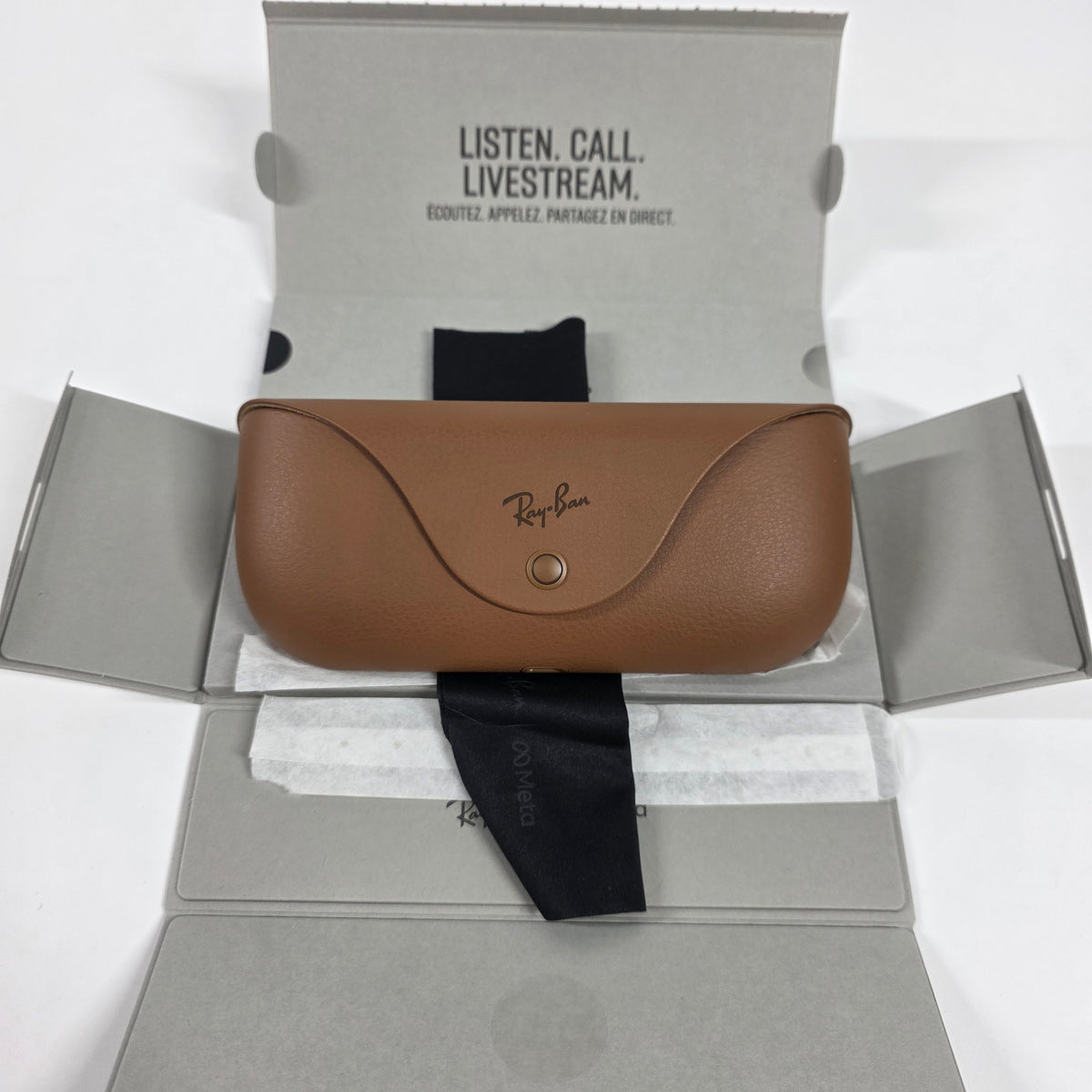 Ray-Ban Meta Wayfarer Gen 1 Shiny Black Standard RW4006 601/71 AI Smart Glasses