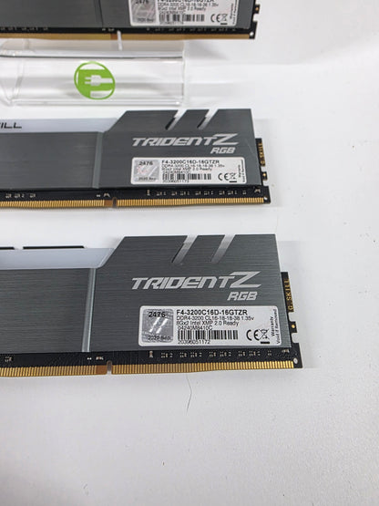 G.Skill Trident Z RGB 32GB (4x8GB) RAM DDR4 3200MHz F4-3200C16D-16GTZR