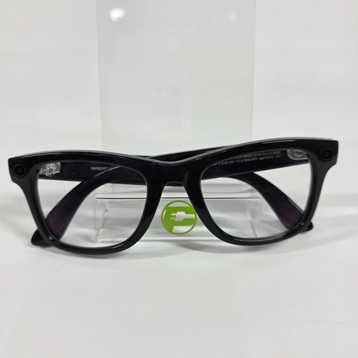 Ray-Ban Meta Wayfarer Gen 1 Shiny Black Standard RW4006 601/SB AI Smart Glasses