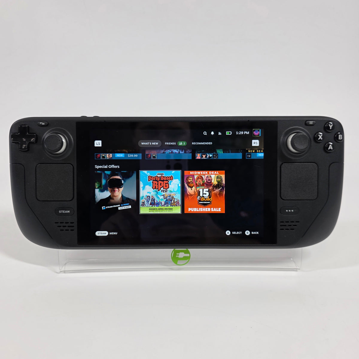 Valve Steam Deck 7" AMD 7nm Ryzen APU 16GB RAM 256GB Black 1010