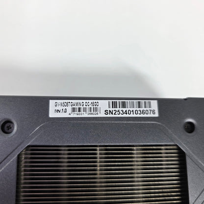Gigabyte GeForce RTX 5060 Ti 16GB GDDR7 GV-N506TGAMING OC-16GD