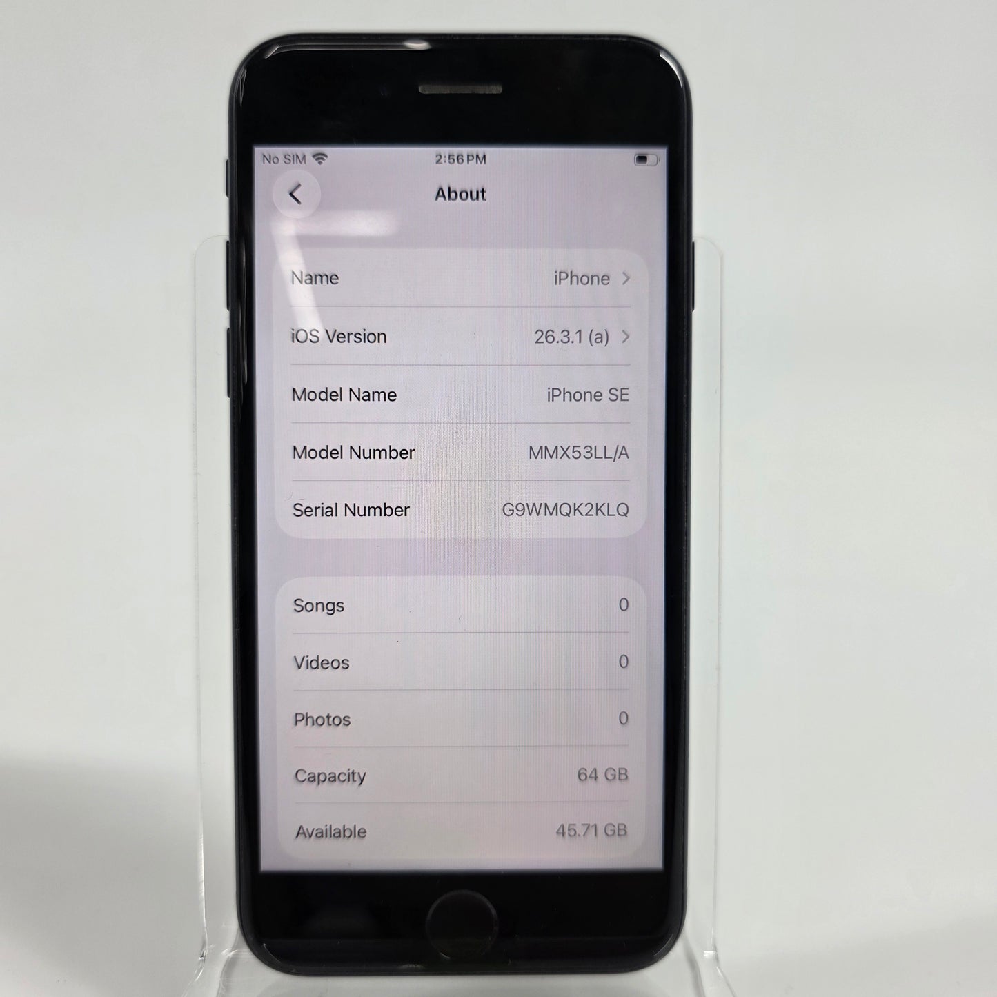 Factory Unlocked Apple iPhone SE 3rd Gen 64GB Midnight MMX53LL/A