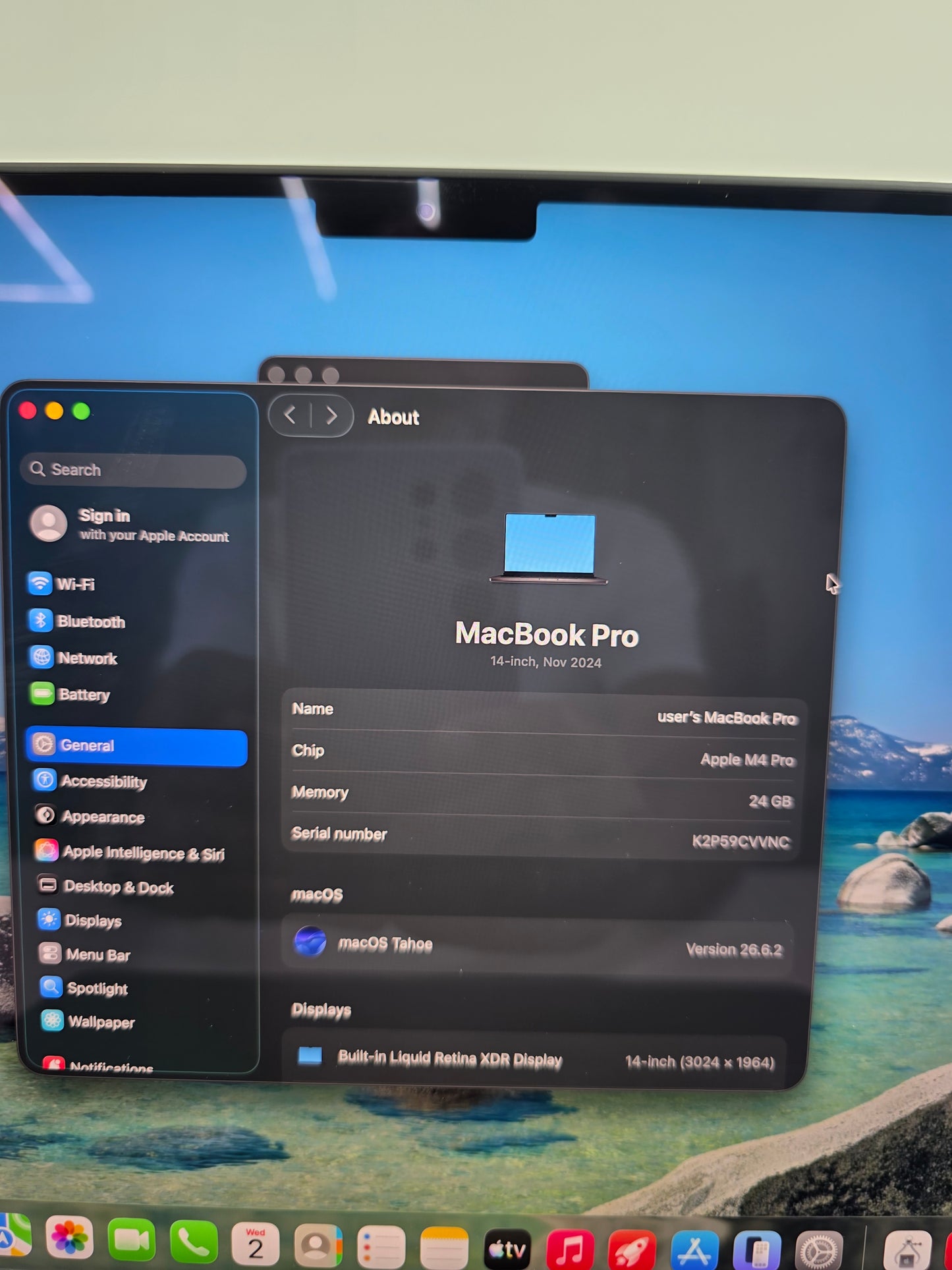 2024 Apple MacBook Pro 14" M4 Pro 20C GPU 4.5GHz 24GB RAM 1TB SSD MX2J3LL/A