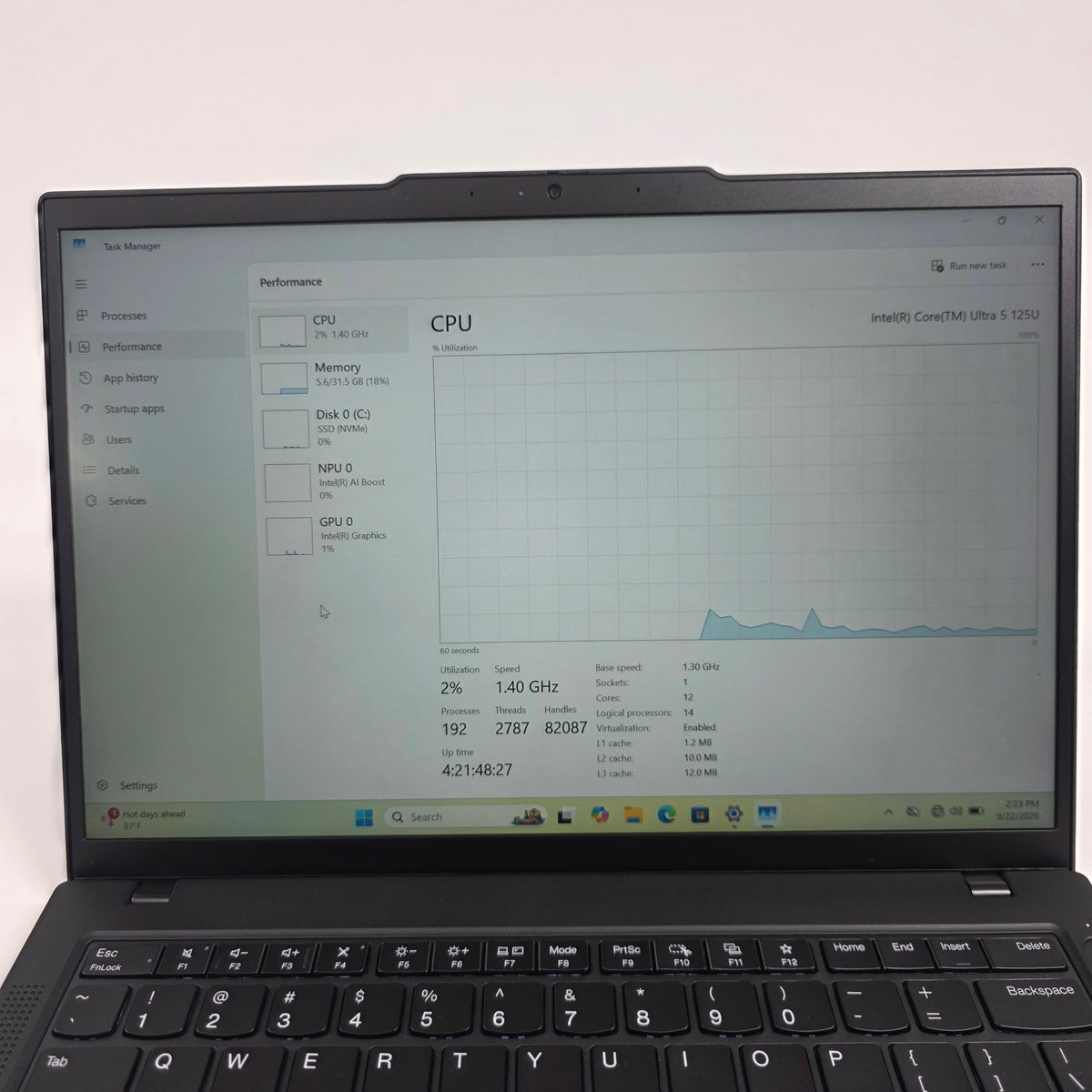 Lenovo ThinkPad T14s Gen 5 21ml-s18y00 Core Ultra 5 125U 32GB RAM 1TB SSD