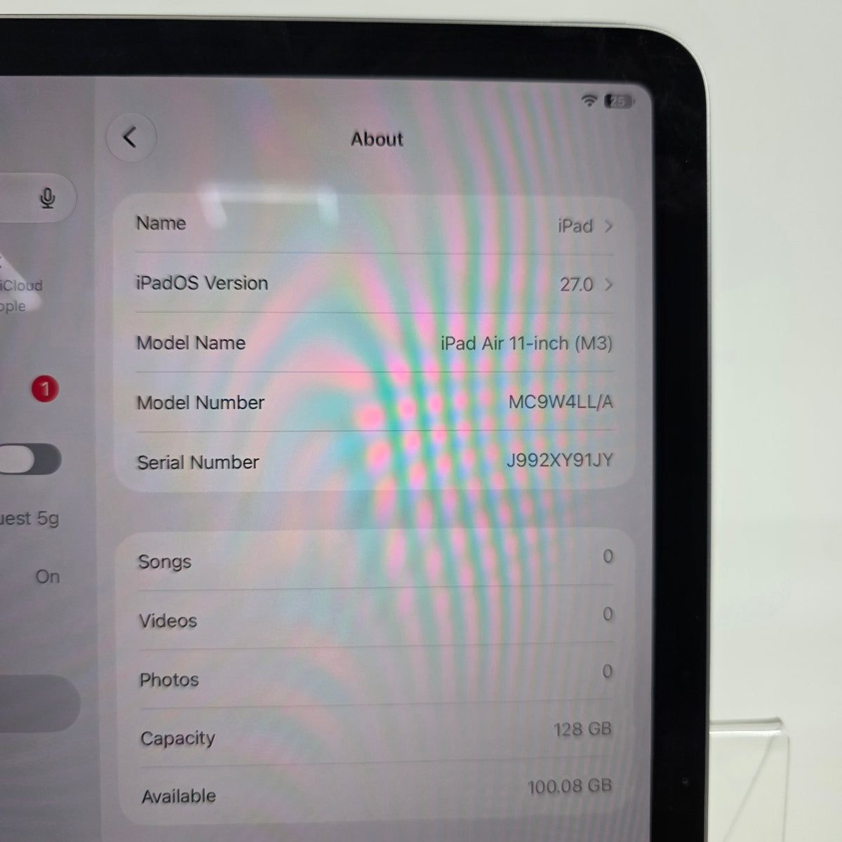 WiFi Only Apple iPad Air 11" M3 128GB Space Gray MC9W4LL/A