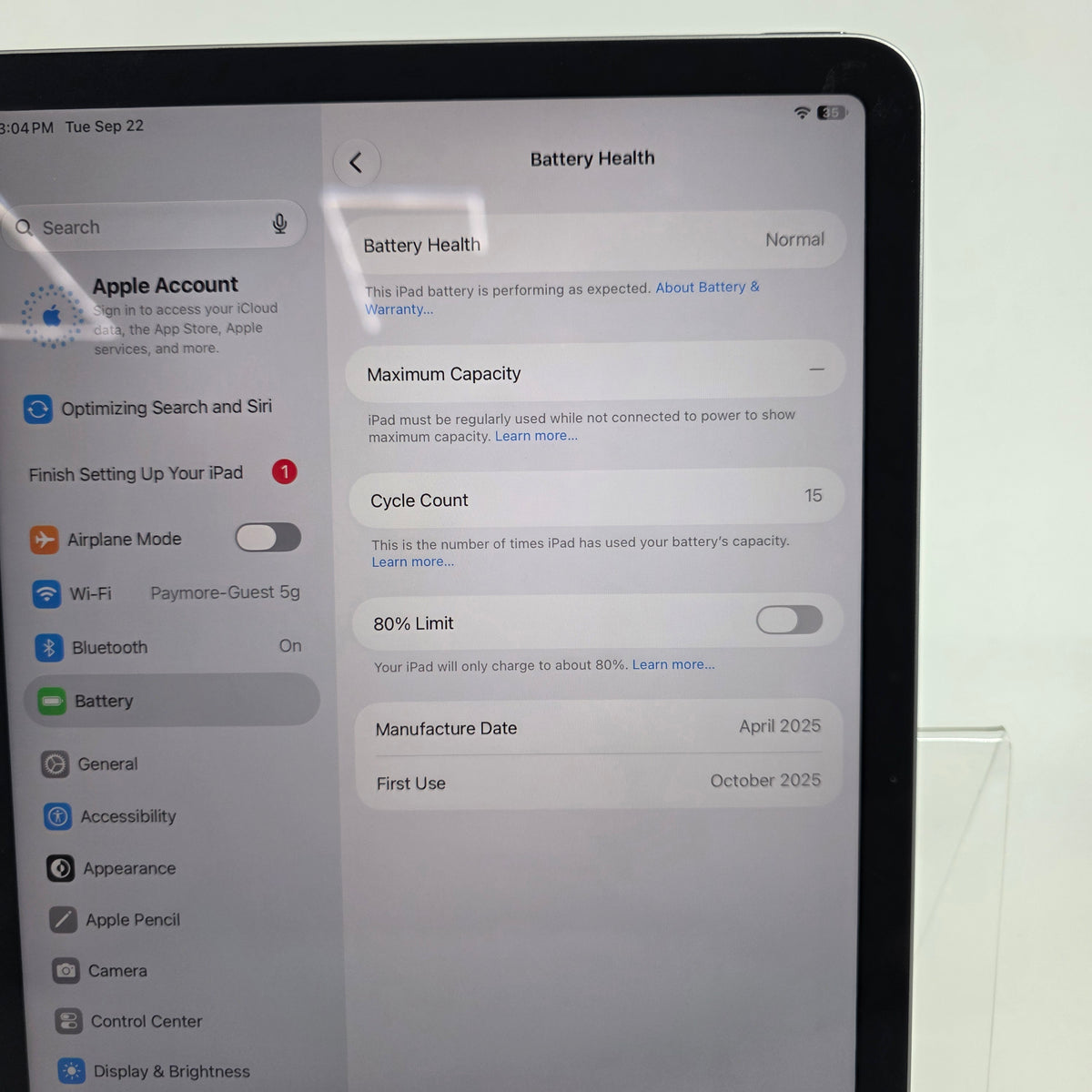 WiFi Only Apple iPad Air 11" M3 128GB Space Gray